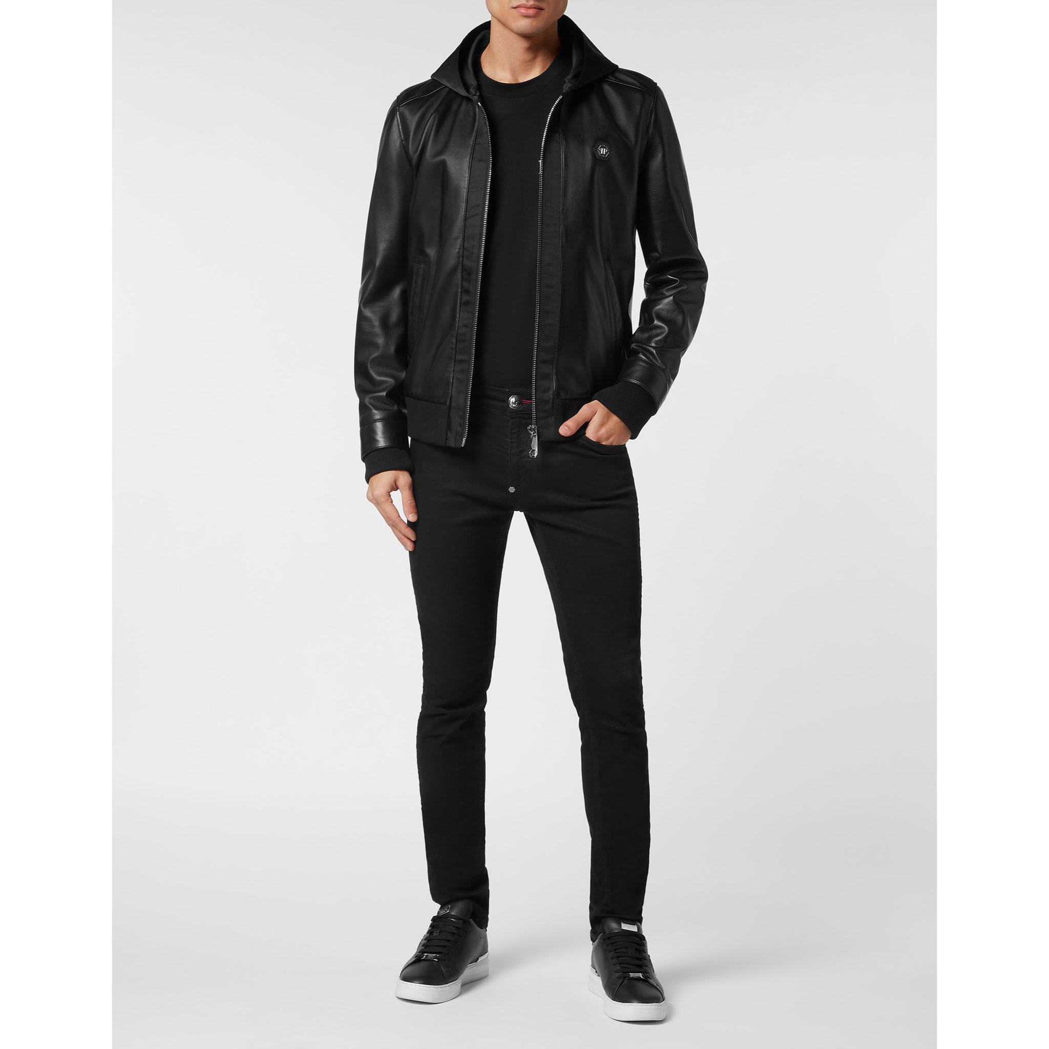 PHILIPP PLEIN Chaqueta de cuero