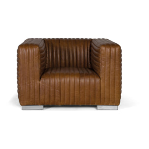Sillón de Cuero 103 Cm Estilo Contemporáneo Moderno