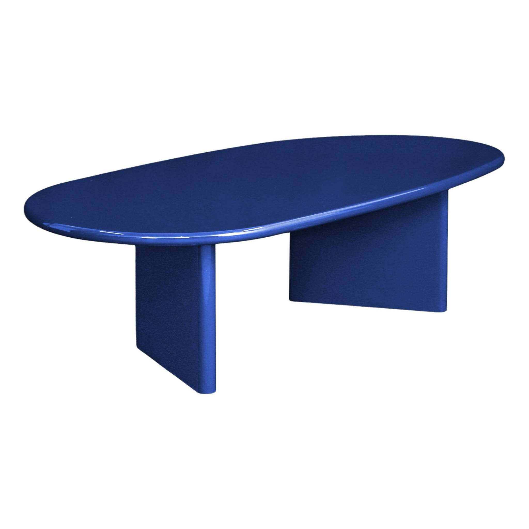 Table basse ovale finition glossy RUMI