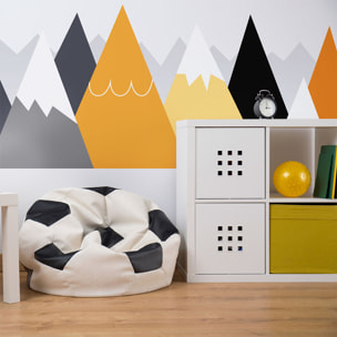 Stickers muraux enfants - Décoration chambre bébé - Autocollant Sticker mural géant enfant montagnes scandinaves LICAKA