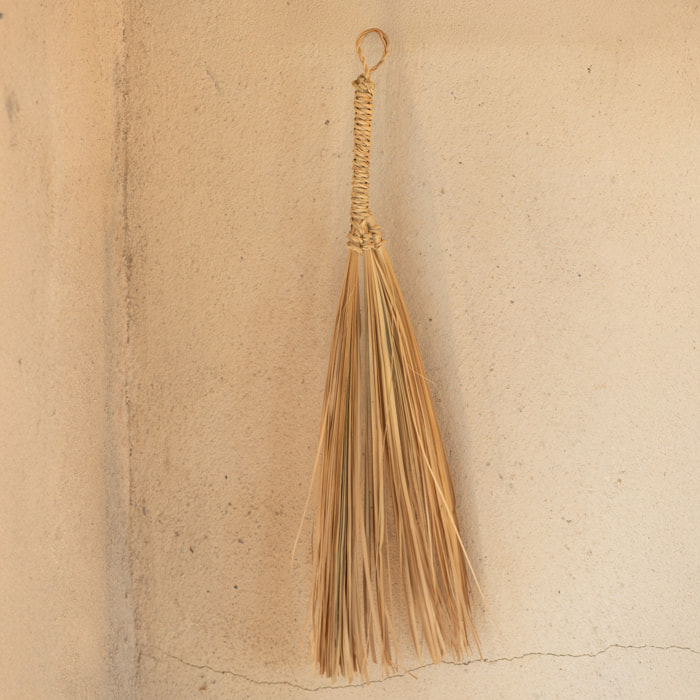 Balai naturel long en paille - Naturel