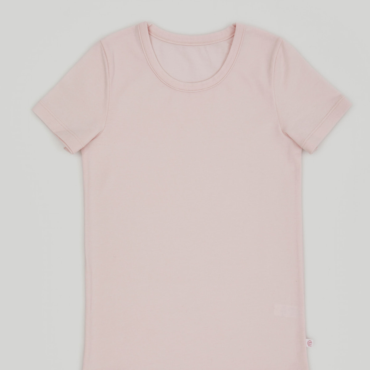 T-shirt girocollo bimba in caldo cotone organico