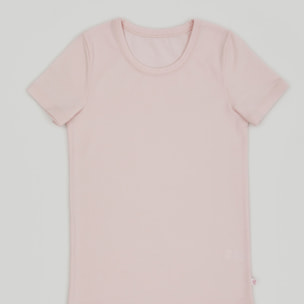 T-shirt girocollo bimba in caldo cotone organico