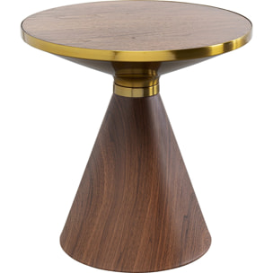 Table d'appoint Cono 50cm noyer Kare Design