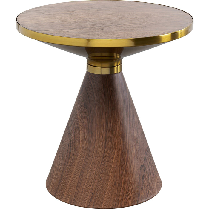 Table d'appoint Cono 50cm noyer Kare Design