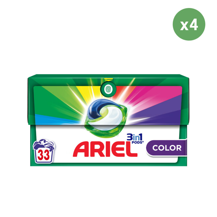 4x33 Pods Color, Lessive En Capsules Ariel