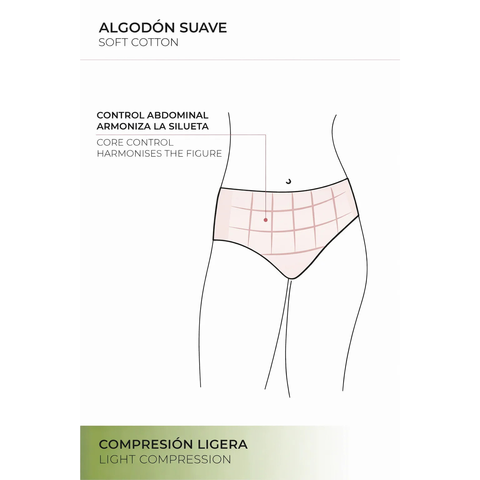 Slip vita alta donna Beige