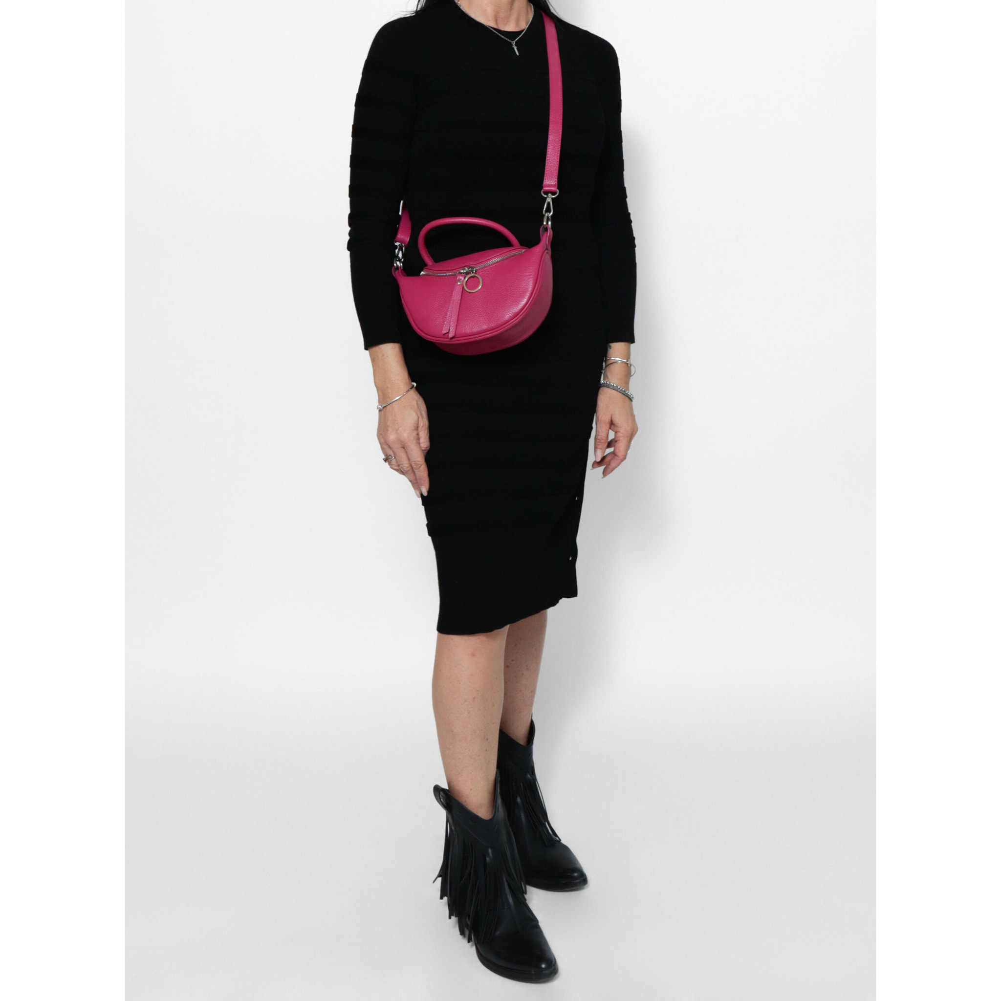Borsa a mano Mae da donna In Vera pelle Made in Italy 26x13x8 cm