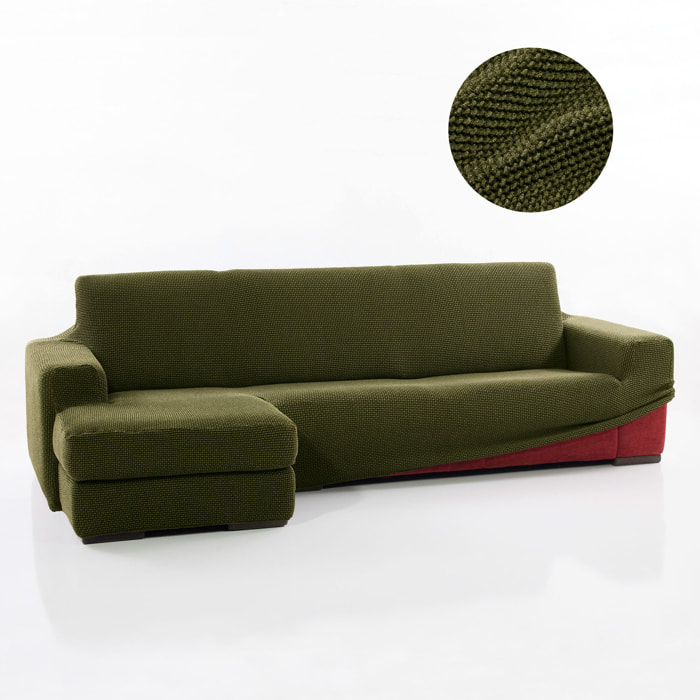Funda para Chaise Longue izquierdo (visto de frente) brazo corto SÚPER ELÁSTICA modelo HELENA