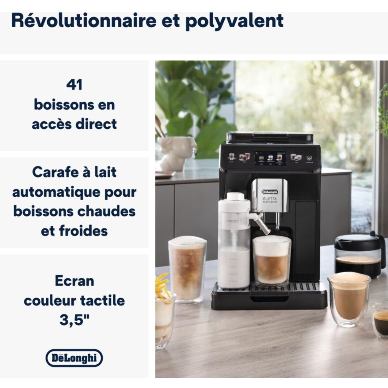 Expresso Broyeur DELONGHI ECAM450.65.G Eletta Explore Grise