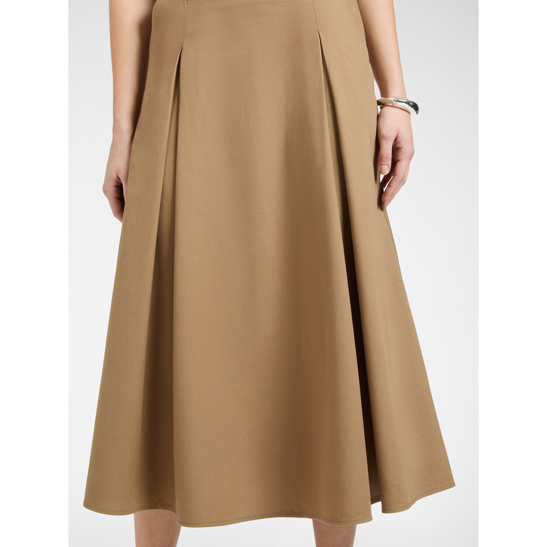 Elena Mirò - Gonna midi dalla linea ad A - Marrone