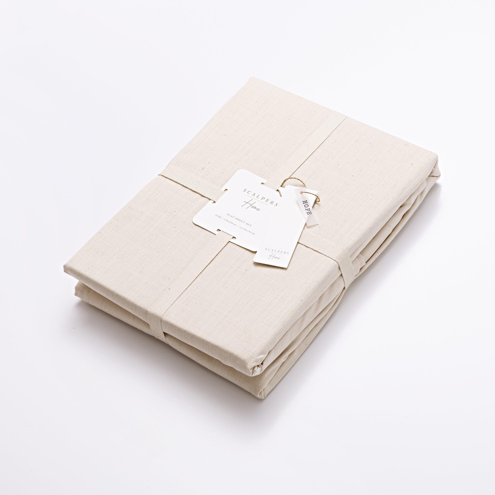 Set sábanas encimera + 2 fundas de almohada en color Ocre Scalpers Home