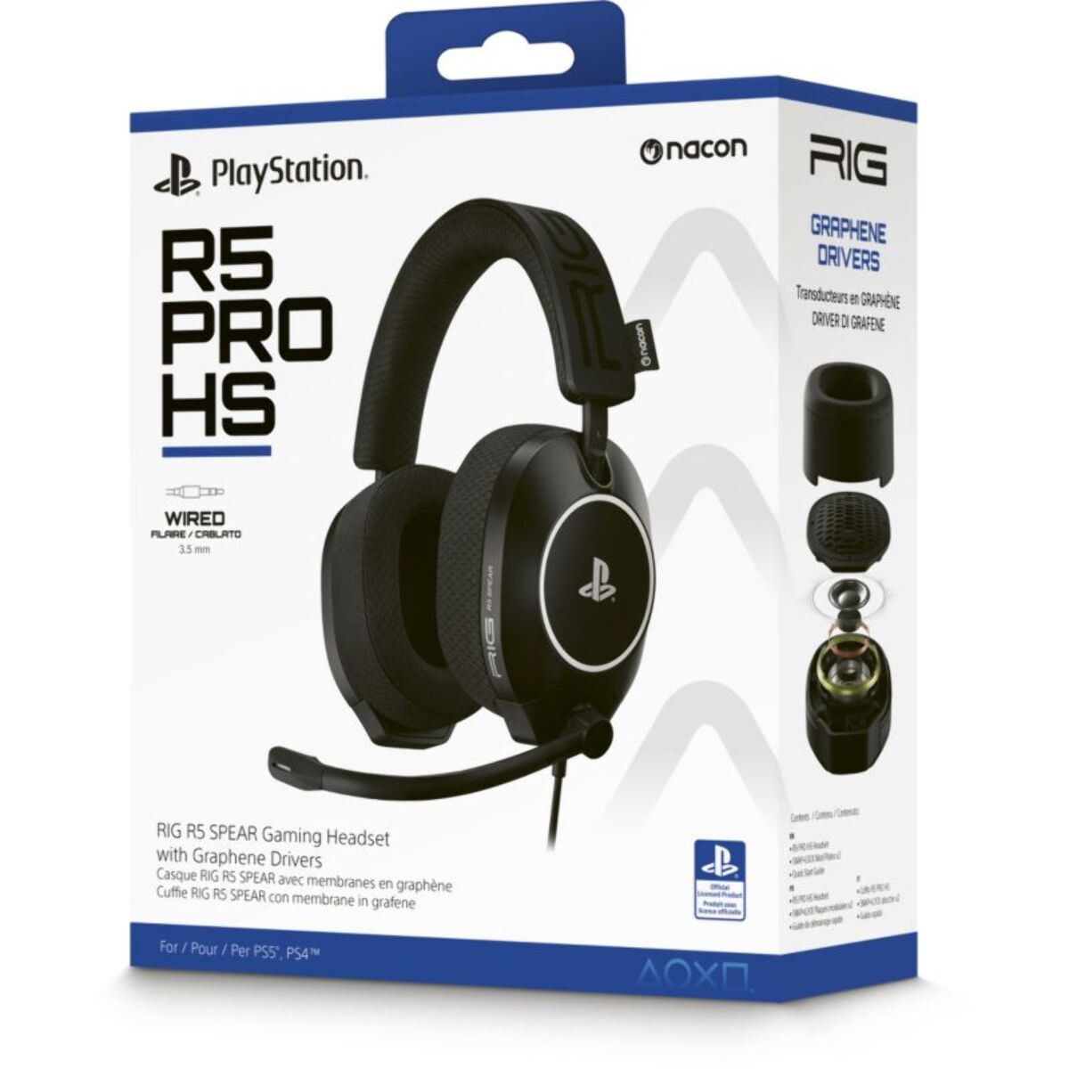 Casque gamer NACON RIG R5 Pro HS Noir