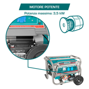 Generatore di Corrente Carrellato - 3,5 Kw
