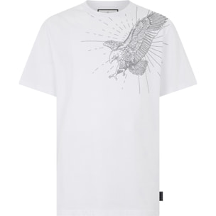 PHILIPP PLEIN Round Neck T-Shirt Eagle Stones