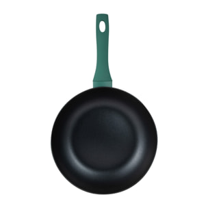 Juego de 2 sartenes aluminio prensado inducción wok + grill san ignacio media