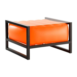 Table basse en aluminium et TPU translucide Orange