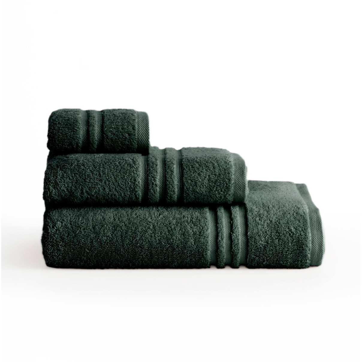 Set de serviettes éponge 100% Coton Éponge Peigné - 700 g/m2 FORÊT