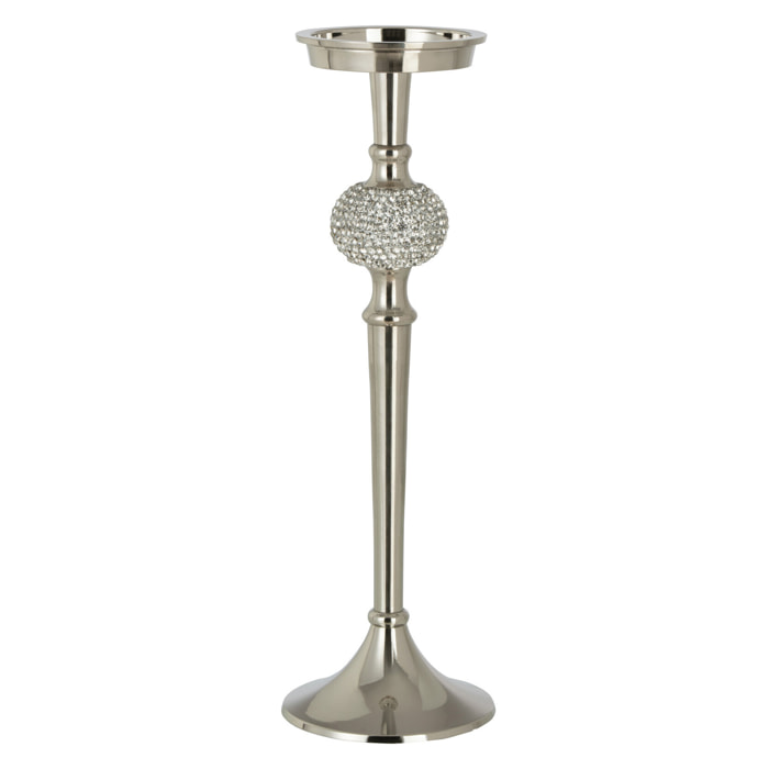 J-Line bougeoir Sur Pied Diamant - aluminium - argent - large