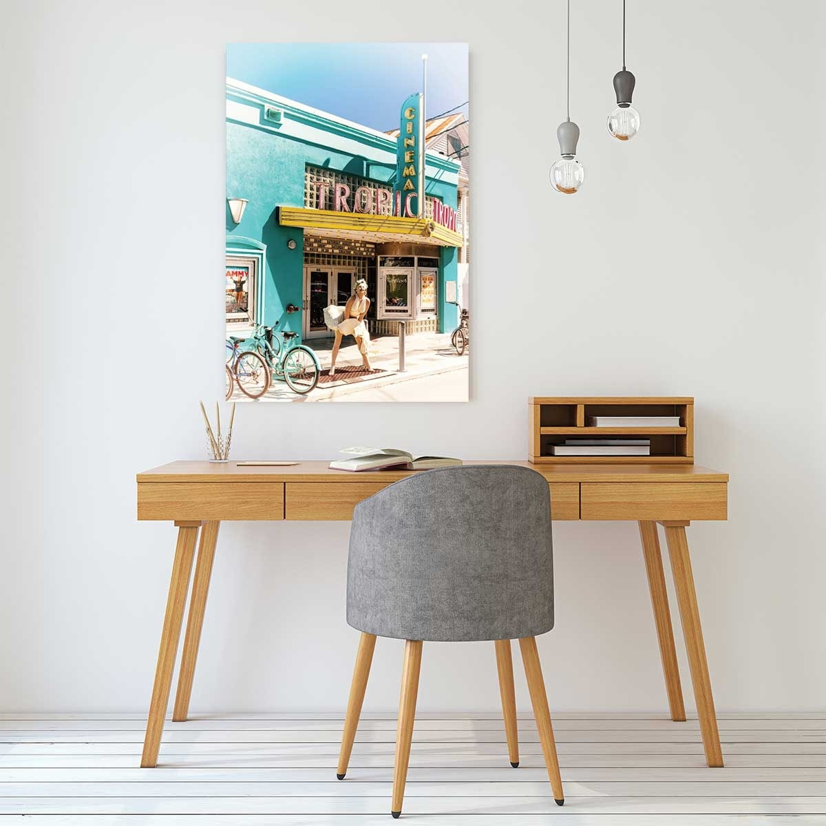 Tableau tropic cinema - key west - 416 Tableau alu Dibond