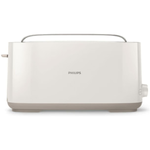 Grille-pain PHILIPS HD2590/00 Toaster blanc Daily, 1 fente longue, 830W