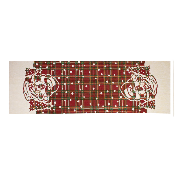 Runner Natalizio Minimal 40x140 cm Gobelin Jacquard