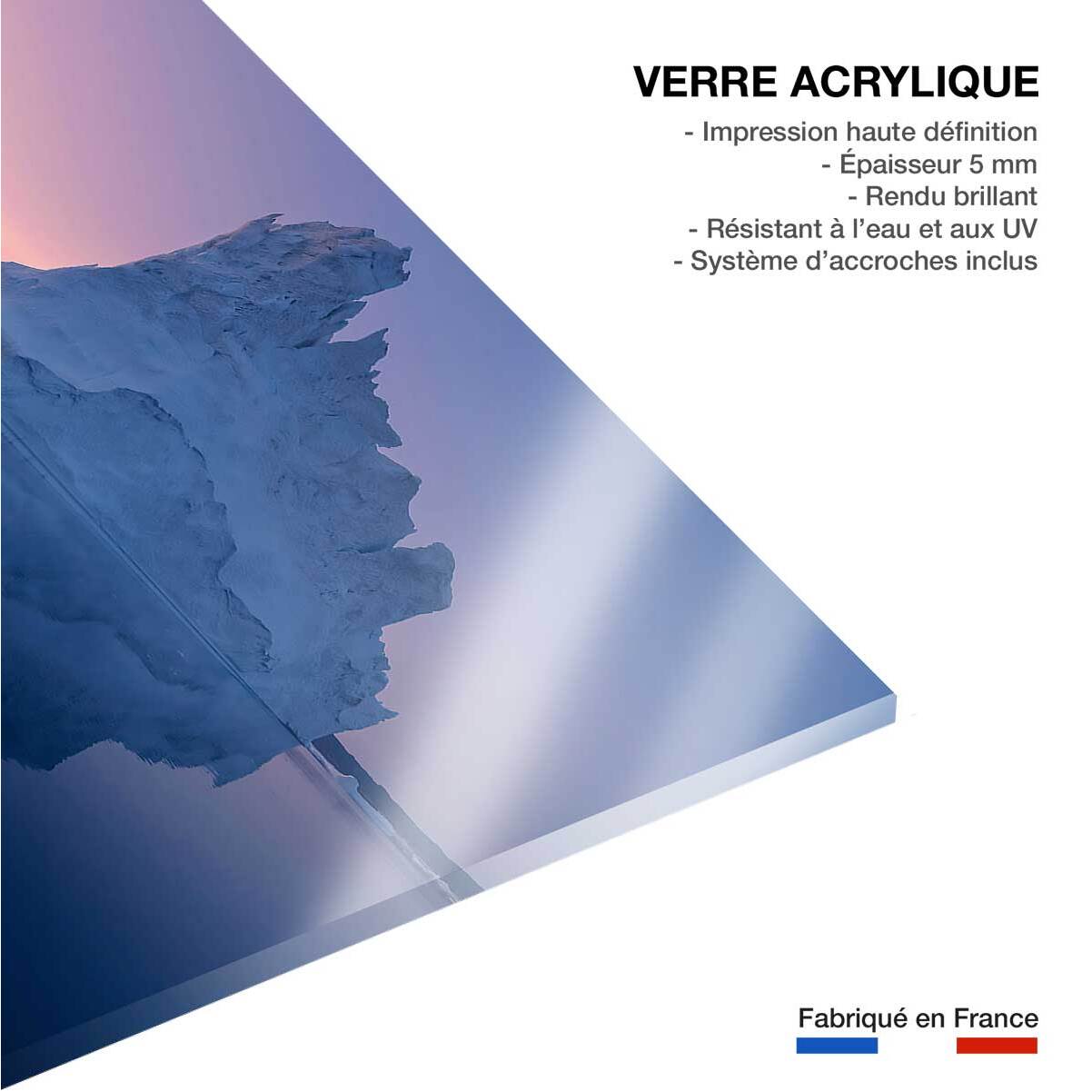 Tableau iceberg disco Tableau plexiglas