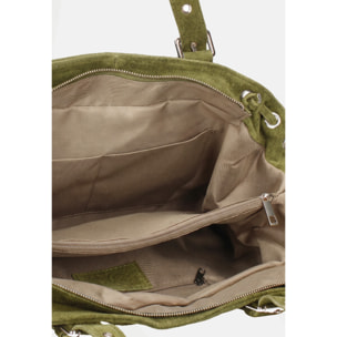 Borsa a mano da donna Made in Italy - Modello Celeste Plus - 100% pelle - 20.0 x 28.5 x 41.0 cm