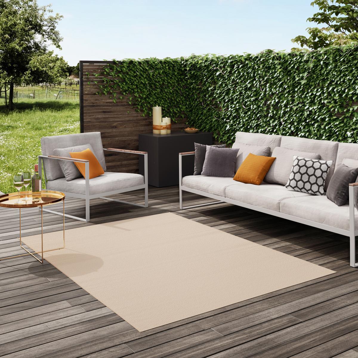 Tapis extérieur tissé kilim rectangle SUVO