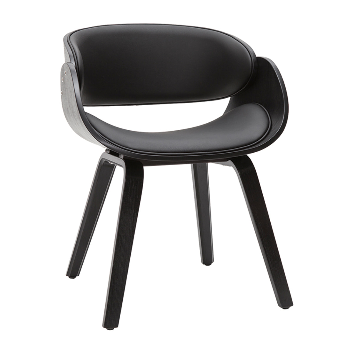 Chaise design noire BENT