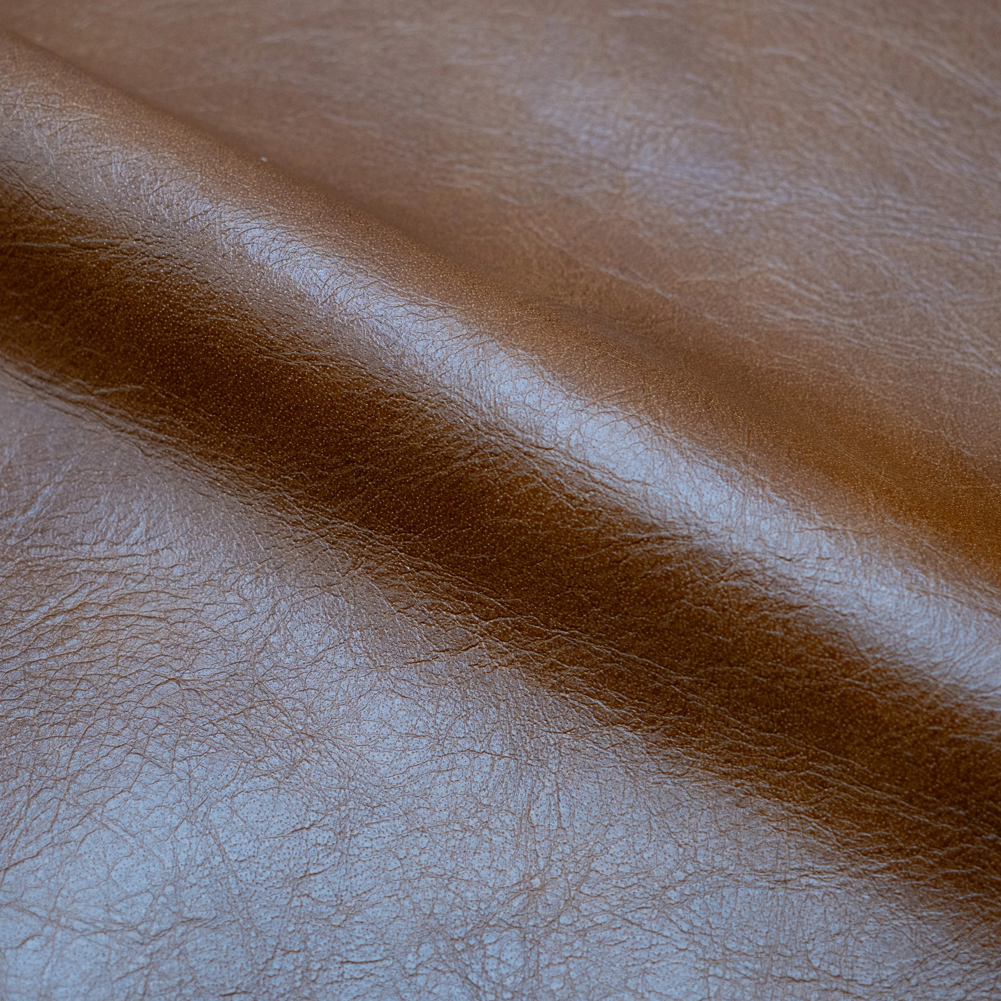 Tabouret pour îlot central 65 cm en cuir de buffle marron - Lucien