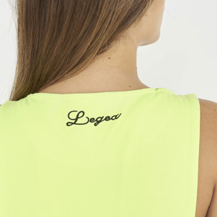 Canotta palestra da donna NISHER giallo fluo