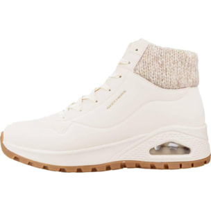 Botines Mujer Uno Rugged Blanco