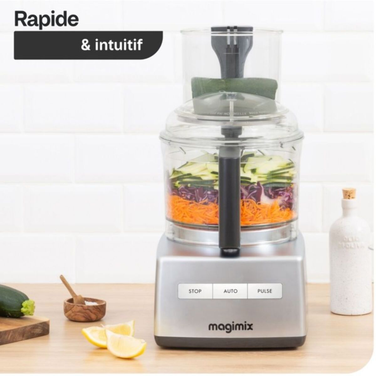 Robot multifonction MAGIMIX CS4200 XL Chrome Mat 18471F