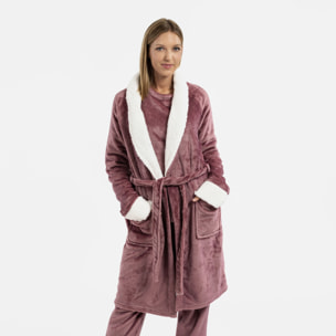 Bata terciopelo Sherpa