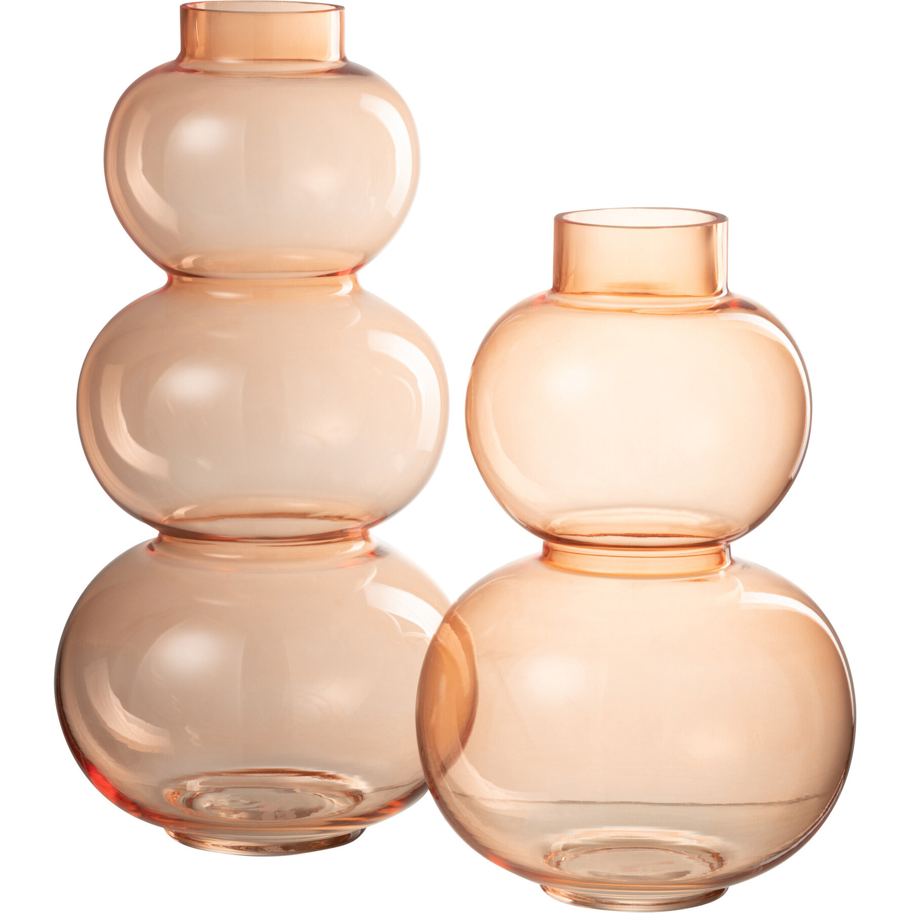 J-Line Vase Boule Verre Orange Large