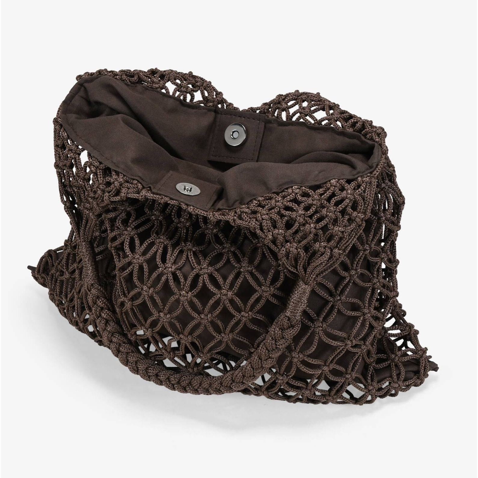 Bolso crochet marrón de hombro