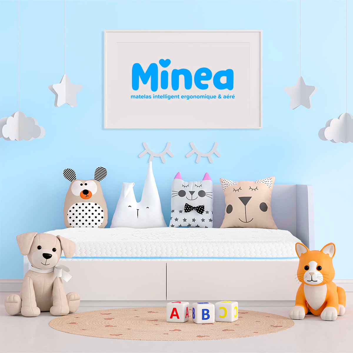 Matelas Bebe Sweet Dreams Bleu | Mousses Haute Densite & Supersoft