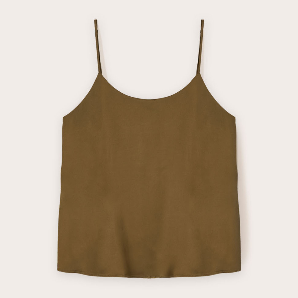 Motivi - Top lencero de raso - Verde militare