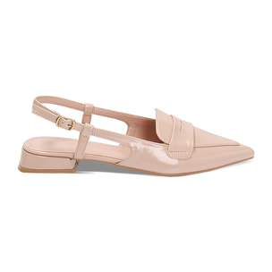 Ballerine slingback nude in naplack