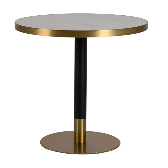 Mesa Comedor Piedra Acero Inoxidable Quena 80x80x75 Cm