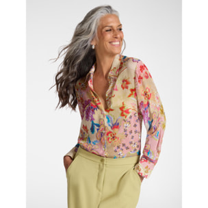 Elena Mirò - Camicia stampata - Rosso