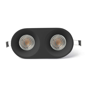 GAS 2L Lampe encastrable noir