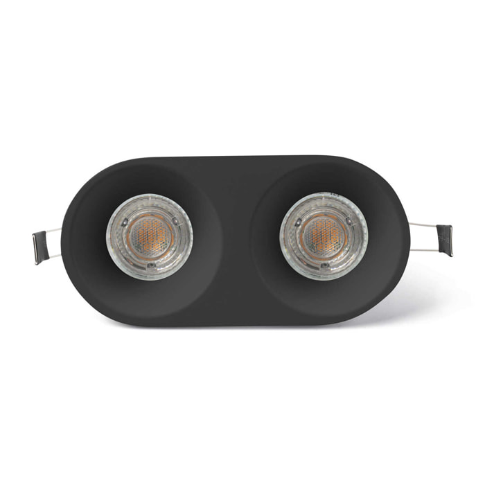 GAS 2L Lampe encastrable noir