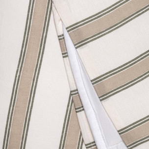 Copripiumino in cotone raya sitges verde secco – taupe