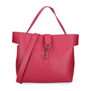 Borsa a mano da donna In Vera pelle Made in Italy 27x24x13 cm