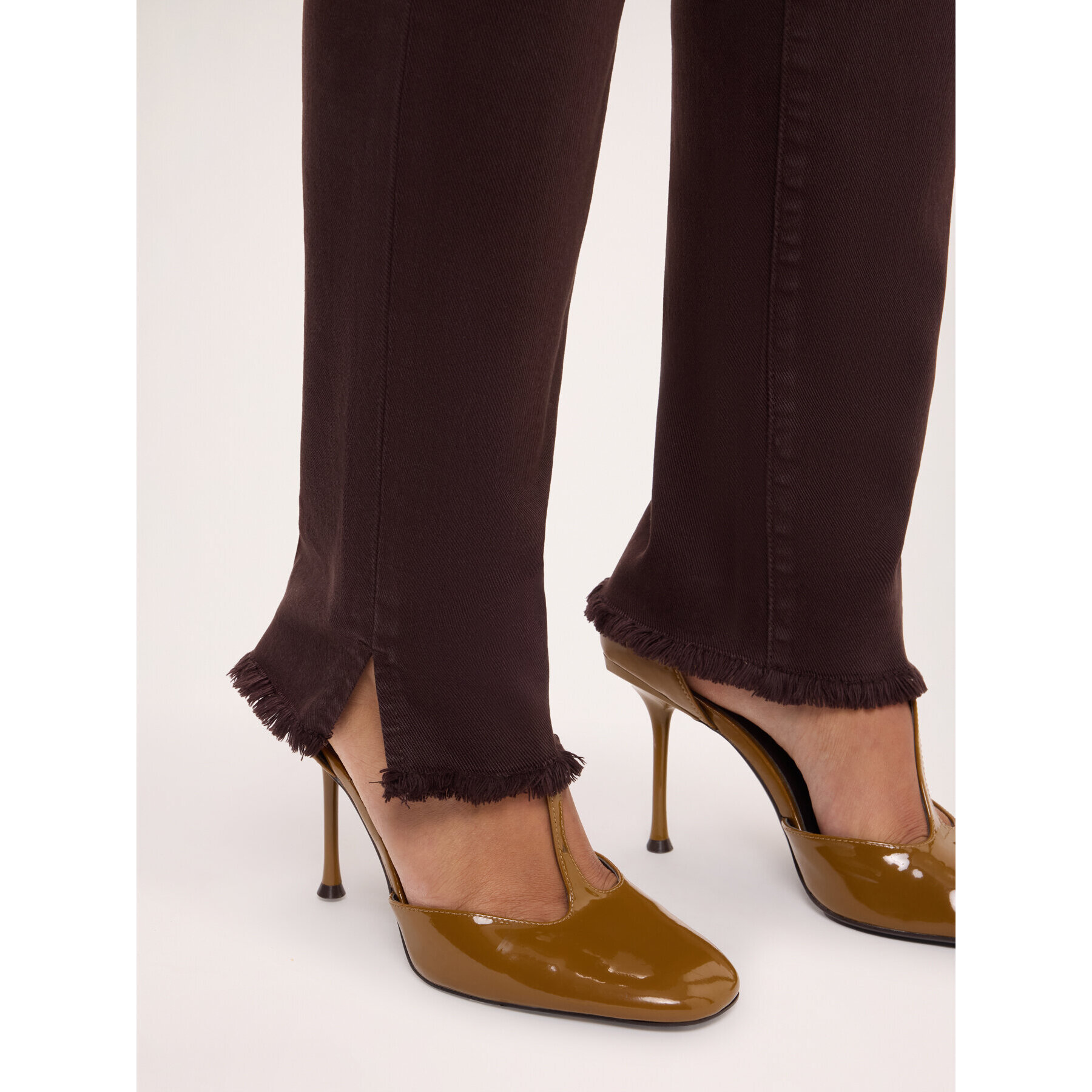 Fiorella Rubino - Pantaloni Skinny in cotone - Marrone