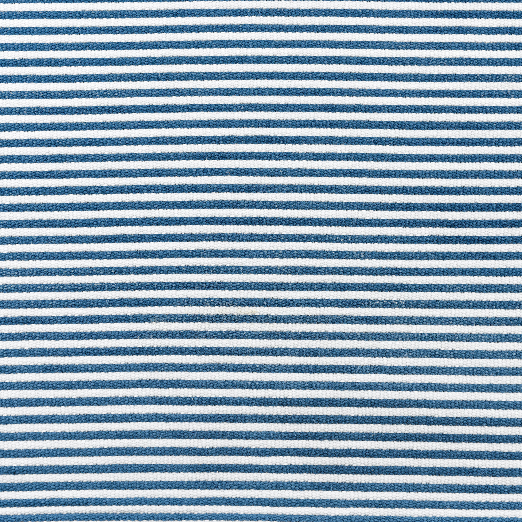 Coussin rayé à pompons - Bleu