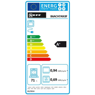 Four encastrable NEFF B6ACH7AN3F