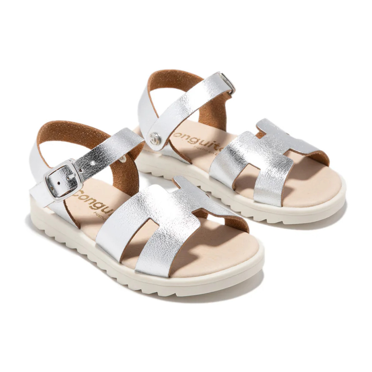 Sandalias Metalizado Plata